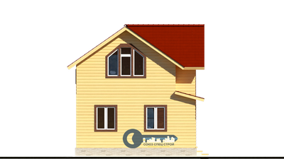 ДЖ-07 ГАБАРИТНЫЕ РАЗМЕРЫ: (8Х6М) 1,5 ЭТАЖА, ОБЩАЯ ПЛОЩАДЬ: 92М²