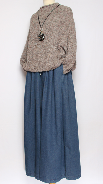 ДЖЕМПЕР КОРОТКИЙ "КИМОНО БУКЛЕ СТОЙКА" широкий рукав бежевый  до р.54