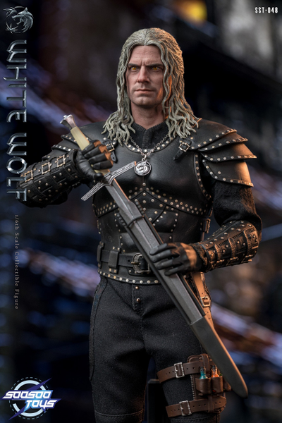 Ведьмак Геральт (Генри Кавилл, "The Witcher" Netflix) - КОЛЛЕКЦИОННАЯ ФИГУРКА 1/6 white wolf (SST048) - Soosoo toys