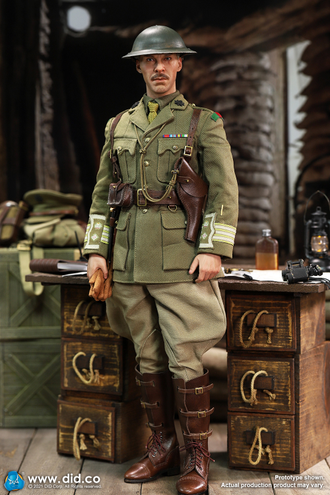 ПОСЛЕ ОБЗОРА - Полковник Маккензи (Бенедикт Камбербетч, "1917") - Коллекционная ФИГУРКА 1/6 WW1 British Officer – Colonel Mackenzie (B11012) - DID
