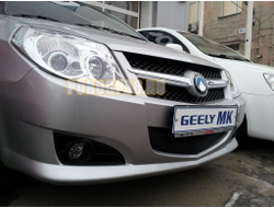 Защита радиатора Geely MK black