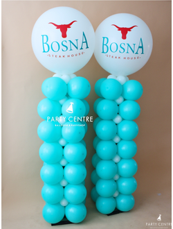 Стойки с логотипом (одна стойка 15.000тг) высота около 1.8 м