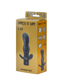 АНАЛЬНАЯ ПРОБКА С ВИБРАЦИЕЙ SPICE IT UP SATISFACTION DARK GREY