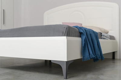 Кровать Валенсия 11.36.01 белый, шагрень, 160*200 см