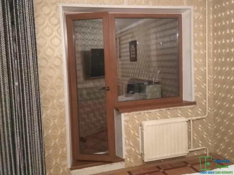 Балконный блок в ламинации