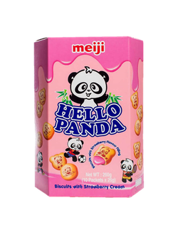Печенье Meiji Hello Panda с клубничной начинкой 20 гр (12 шт)*12