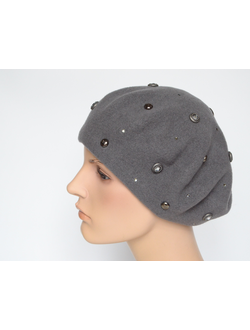 Vizio Италия берет 3633 фетровый серый фото