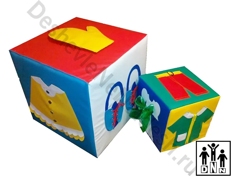 Дидактический куб «Одень Катюшу»