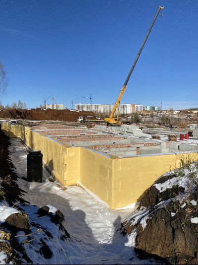 Гидроизоляция фундамента полимочевиной