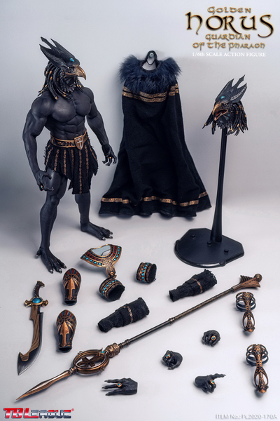 Гор в золотом - Коллекционная ФИГУРКА 1/6 scale Action Figure King and Vengeful God Horus Gold Edition (PL2020-170A) - TBLeague