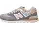 NEW BALANCE 574 Серые с розовым, белым