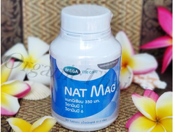 Купить магний Nat Mag Mega We Care (Оксид магния 350 мг), узнать отзывы, инструкция по применению