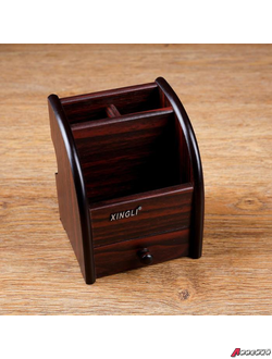 Органайзер Премьер 3 секции, 1 выдвижной ящик, серия Вишня с кантом черным. 1268448