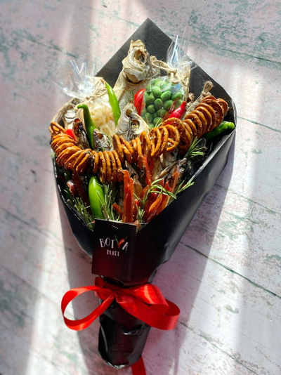 Букет "Рыбака с кальмарами"