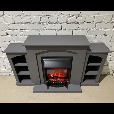 Электрокамин Скандинавия LUX GR с очагом Fobos