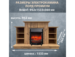 Электрокамин Лорд Премиум DW