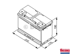 ТЕРМОКЕЙС ТК-Е7 EURO BOX, ПОДХОДИТ ДЛЯ АВТО С АКБ А/H: 85,90, ГАБАРИТЫ, ММ: 315*175*190