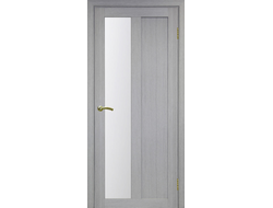 Межкомнатная дверь "Турин-521.21" дуб серый (стекло сатинато)