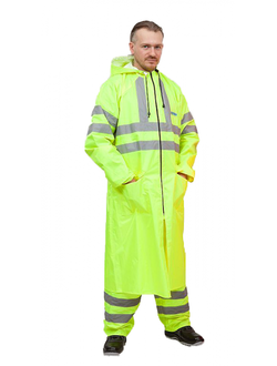 Плащ ВВЗ сигнальный нейлон с ПВХ лимонный