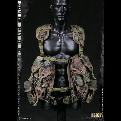 Американский морпех - сержант Крюс - ФИГУРКА 1/6 scale Operation Urban Warrior ‘99 - Marine Corps urban warfare exercises in Oakland “Gunnery sergeant Crews” (78080) - DAMTOYS