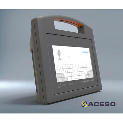 Информационно-коммуникационная панель, текстофон, система субтитрирования Исток-Синхро  для инвалидов по слуху с экраном и индукционной петлей