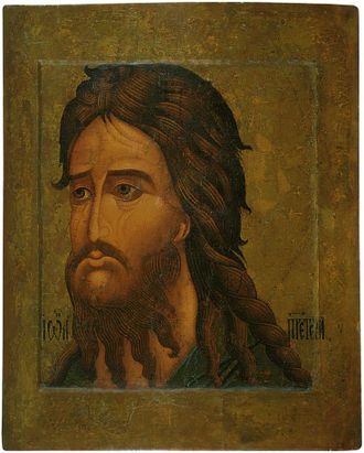 Иоанн (Иоан, Иван) Пророк, Предтеча и Креститель Господень, святой мученик. Рукописная православная