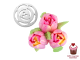 Набор насадок для зефирных роз №1 (адаптер + 3 диска)