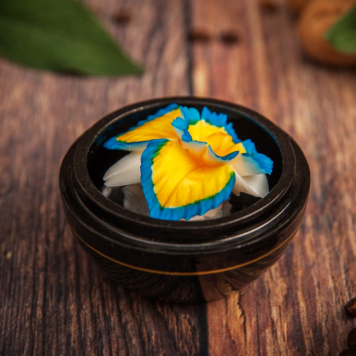 Мыло "Цветок" в деревянной шкатулке (Тайланд)