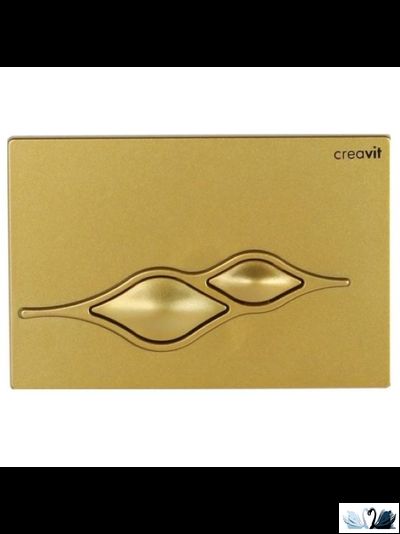 Унитаз CREAVIT Terra Gold Points TP325.001T0 c инсталляцией - комплект с сиденьем микролифт, клавишей Ufo Gold (TP325-11CB00E-NA00+GR5003.01+GP1006.00 + KC0103.03.0000E)