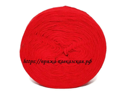 Рассказовская пряжа акрил  цвет красный мак