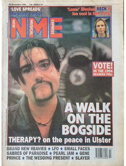 NME Magazine 26 November 1994 Therapy, Andy Cairns Иностранные музыкальные журналы, Intpressshop