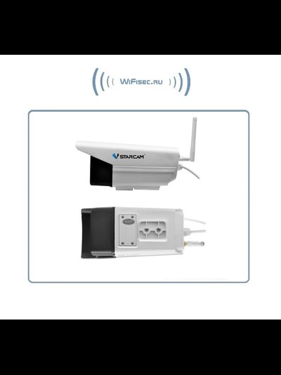 VStarcam. Уличная IP WiFi/LAN видеокамера с прожектором и сиреной с DVR, Full HD (до - 25)