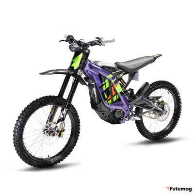 Электромотоцикл WHITE SIBERIA SUR-RON X Light bee 6000W фиолетовый