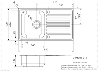 Мойка Reginox Centurio L 10 OKG lux