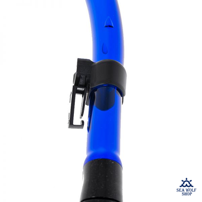 Трубка для дайвинга Marlin FLASH (прямая гофра) BLUE/BLACK