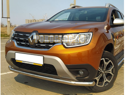 Защита переднего бампера d60 для Renault Duster (2021-...)