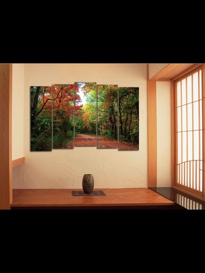 Модульная картина &quot;Дорога в лесу&quot;