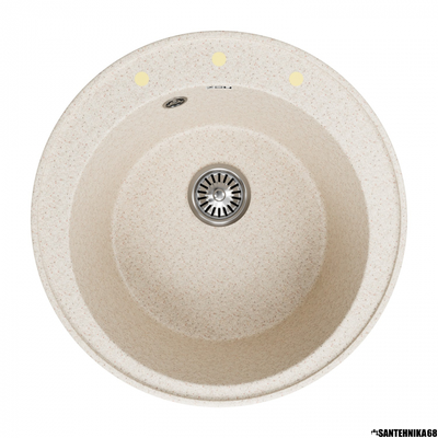 Керамическая кухонная мойка ZOX ZX-GM 08 круглая 510 мм