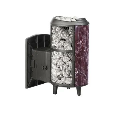 Банная печь Атмосфера L комбинированная Россо Леванто до 20 м3