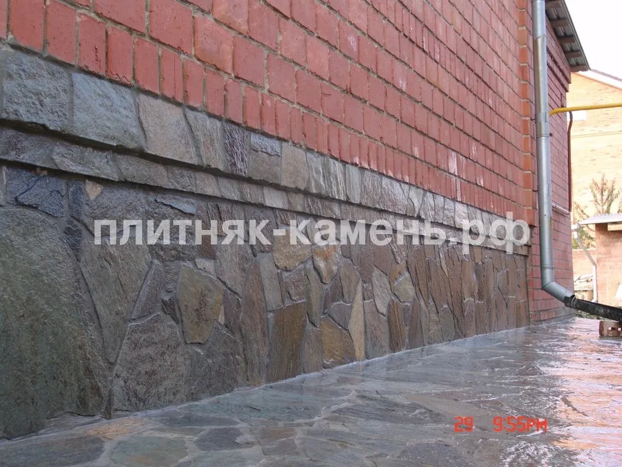 облицовка входной группы натуральным камнем