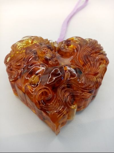 Подвеска в авто сердце.