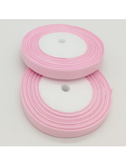 Репсовая лента 12мм, цвет светло розовый
