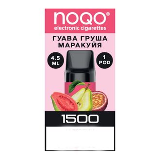 Картридж NOQO Basic Pod Гуава Груша Маракуйя Затяжек 1500