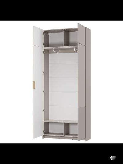 Пандора прихожая композиция 5 (кашемир/айриш MF-03/велюр муссон) 1874х2400х864