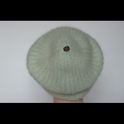 Берет вязаный с отворотом Vizio Италия 6946 BRO мятный