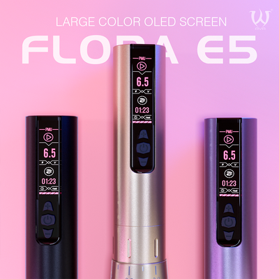 Беспроводная машинка для татуажа AVA Soulnova Flora E5 PMU Stroke 2.0-3.2mm Black