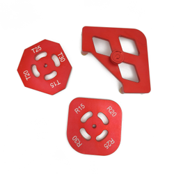 Радиусный шаблон со сменными радиусами для работы на фрезерным столе