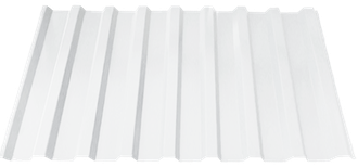 Профнастил С-20, белый (0.40мм)