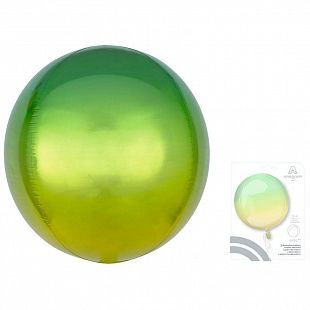 Сфера 3D Омбре Жёлтый и Зелёный / Ombré Orbz Yellow & Green