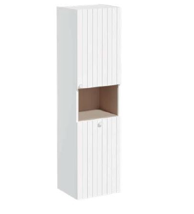 Пенал высокий, Vitra Root Groove, 40 см, с корзиной для белья, матовый белый, правосторонний, 69100